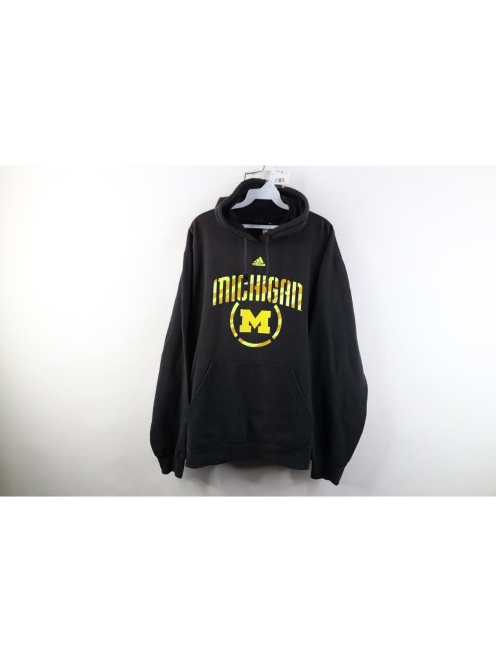 Vtg Adidas Mens XL Sun Faded University of Michigan Football Hoodie Sweatshirt